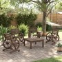 Garden chairs 4 units solid fir wood by , Garden chairs - Ref: Foro24-3207128, Price: 420,99 €, Discount: %