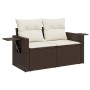 6-piece garden sofa set and brown synthetic rattan cushions by , Garden sets - Ref: Foro24-3220192, Price: 428,21 €, Discount: %