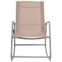 Silla mecedora de jardín textilene taupe 95x54x85 cm de vidaXL, Sillas de jardín - Ref: Foro24-47930, Precio: 52,45 €, Descue...