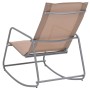 Silla mecedora de jardín textilene taupe 95x54x85 cm de vidaXL, Sillas de jardín - Ref: Foro24-47930, Precio: 52,45 €, Descue...