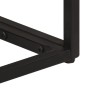 Solid mango wood and black iron console table 90x30x76 cm by , Side tables - Ref: Foro24-372008, Price: 193,98 €, Discount: %