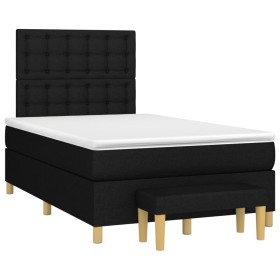 Box spring bed with black fabric mattress 120x190 cm by , Beds and slatted bases - Ref: Foro24-3270434, Price: 425,22 €, Disc...