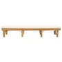 Tumbona plegable con cojín madera maciza de acacia de vidaXL, Tumbonas - Ref: Foro24-46490, Precio: 259,02 €, Descuento: %