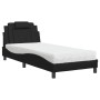 Bed with black synthetic leather mattress 80x200 cm by , Beds and slatted bases - Ref: Foro24-3208754, Price: 247,80 €, Disco...