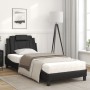 Bed with black synthetic leather mattress 80x200 cm by , Beds and slatted bases - Ref: Foro24-3208754, Price: 247,80 €, Disco...