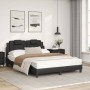 Bed with black synthetic leather mattress 120x200 cm by , Beds and slatted bases - Ref: Foro24-3208782, Price: 353,42 €, Disc...