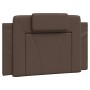 Bed with brown synthetic leather mattress 80x200 cm by , Beds and slatted bases - Ref: Foro24-3208756, Price: 254,15 €, Disco...