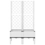 Jardinera con enrejado PP blanco 80x40x142 cm de , Maceteros y jardineras - Ref: Foro24-367924, Precio: 69,99 €, Descuento: %