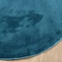 Turquoise OVIEDO short pile rug Ø 100 cm by , Rugs - Ref: Foro24-375610, Price: 32,15 €, Discount: %