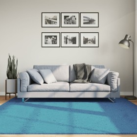 Turquoise OVIEDO short pile rug 200x200 cm by , Rugs - Ref: Foro24-375604, Price: 95,14 €, Discount: %