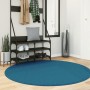 Turquoise OVIEDO short pile rug Ø 160 cm by , Rugs - Ref: Foro24-375612, Price: 64,92 €, Discount: %