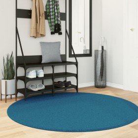 Turquoise OVIEDO short pile rug Ø 160 cm by , Rugs - Ref: Foro24-375612, Price: 64,99 €, Discount: %