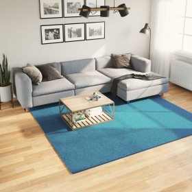 Turquoise OVIEDO short pile rug 240x240 cm by , Rugs - Ref: Foro24-375606, Price: 117,67 €, Discount: %