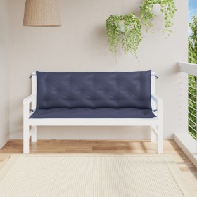 Garden bench cushions 2 pcs navy blue Oxford fabric 150x50x7 cm by , Cushions for chairs and sofas - Ref: Foro24-379085, Pric...