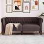 Chesterfield 2-Sitzer-Sofa aus dunkelbraunem Stoff von , Sofas - Ref: Foro24-372550, Preis: 274,60 €, Rabatt: %