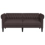 Chesterfield 2 seater sofa dark brown fabric by , Sofas - Ref: Foro24-372550, Price: 274,60 €, Discount: %