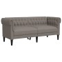 Sofá Chesterfield de 2 plazas tela gris taupe de , Sofás - Ref: Foro24-372552, Precio: 279,59 €, Descuento: %