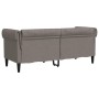 Sofá Chesterfield de 2 plazas tela gris taupe de , Sofás - Ref: Foro24-372552, Precio: 279,59 €, Descuento: %