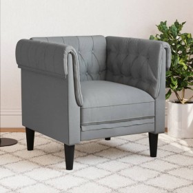 Chesterfield armchair in light gray fabric by , Sofas - Ref: Foro24-372538, Price: 197,99 €, Discount: %