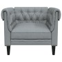 Sillón Chesterfield de tela gris claro de , Sofás - Ref: Foro24-372538, Precio: 197,99 €, Descuento: %