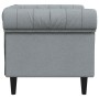 Sillón Chesterfield de tela gris claro de , Sofás - Ref: Foro24-372538, Precio: 199,64 €, Descuento: %