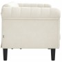 Cream velvet 3-seater sofa by , Sofas - Ref: Foro24-372592, Price: 287,99 €, Discount: %