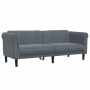 Dark gray velvet 3-seater sofa by , Sofas - Ref: Foro24-372586, Price: 286,25 €, Discount: %