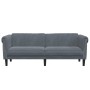 Dark gray velvet 3-seater sofa by , Sofas - Ref: Foro24-372586, Price: 286,25 €, Discount: %