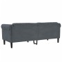 Dark gray velvet 3-seater sofa by , Sofas - Ref: Foro24-372586, Price: 286,25 €, Discount: %