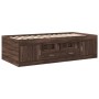 Tumbona con cajones madera ingeniería roble marrón 90x200 cm de , Camas y somieres - Ref: Foro24-3280250, Precio: 204,02 €, D...