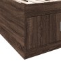 Lounger with brown oak engineered wood drawers 90x200 cm by , Beds and slatted bases - Ref: Foro24-3280250, Price: 204,02 €, ...