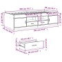 Liege mit Schubladen aus braunem Eichenholzwerkstoff, 90 x 200 cm von , Betten und Lattenroste - Ref: Foro24-3280250, Preis: ...