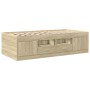 Tumbona con cajones madera ingeniería roble Sonoma 90x200 cm de , Camas y somieres - Ref: Foro24-3280246, Precio: 186,01 €, D...