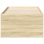 Tumbona con cajones madera ingeniería roble Sonoma 90x200 cm de , Camas y somieres - Ref: Foro24-3280246, Precio: 186,01 €, D...