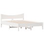 Estructura de cama de madera maciza de pino blanco 140x190 cm de , Camas y somieres - Ref: Foro24-844742, Precio: 122,86 €, D...