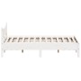 Solid white pine wood bed frame 140x190 cm by , Beds and slatted bases - Ref: Foro24-844742, Price: 123,48 €, Discount: %