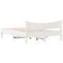 Estructura de cama de madera maciza de pino blanco 140x190 cm de , Camas y somieres - Ref: Foro24-844742, Precio: 122,86 €, D...