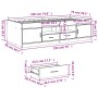 Liege mit Schubladen aus schwarzem Holzwerkstoff, 75 x 190 cm von , Betten und Lattenroste - Ref: Foro24-3280259, Preis: 174,...