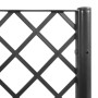 Planter with black PP trellis 40x40x142 cm by , Pots and planters - Ref: Foro24-367918, Price: 52,50 €, Discount: %