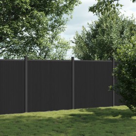 Gray WPC fence panel 353x186 cm by , fence panels - Ref: Foro24-3282790, Price: 531,92 €, Discount: %