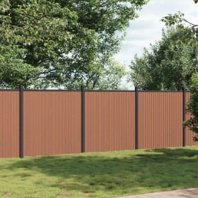 Brown WPC fence panel 526x186 cm by , fence panels - Ref: Foro24-3282800, Price: 925,35 €, Discount: %