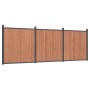 Brown WPC fence panel 526x186 cm by , fence panels - Ref: Foro24-3282800, Price: 1,00 €, Discount: %