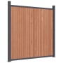 Brown WPC fence panel 526x186 cm by , fence panels - Ref: Foro24-3282800, Price: 1,00 €, Discount: %