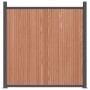 Brown WPC fence panel 526x186 cm by , fence panels - Ref: Foro24-3282800, Price: 1,00 €, Discount: %