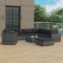 Garden furniture set 8 pieces and gray synthetic rattan cushions by vidaXL, Garden sets - Ref: Foro24-46767, Price: 820,05 €,...