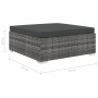 Set de muebles de jardín 8 pzas y cojines ratán sintético gris de vidaXL, Conjuntos de jardín - Ref: Foro24-46767, Precio: 82...