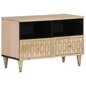 Solid mango wood TV cabinet 70x33x46 cm by , TV Furniture - Ref: Foro24-358249, Price: 96,99 €, Discount: %