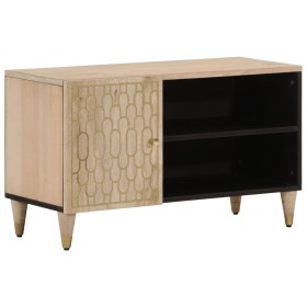 Mueble de TV madera maciza de mango 80x31x46 cm de , Muebles TV - Ref: Foro24-358263, Precio: 82,99 €, Descuento: %