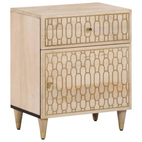 Solid mango wood bedside table 50x33x60 cm by , Nightstands - Ref: Foro24-358256, Price: 85,99 €, Discount: %