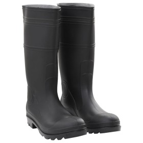 Black wellies number 45 PVC by , Waders for hunting and fishing - Ref: Foro24-137594, Price: 24,99 €, Discount: %